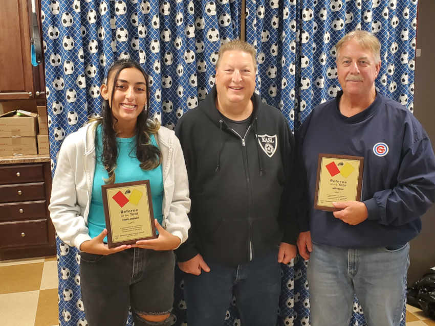 Referees of the year awards.